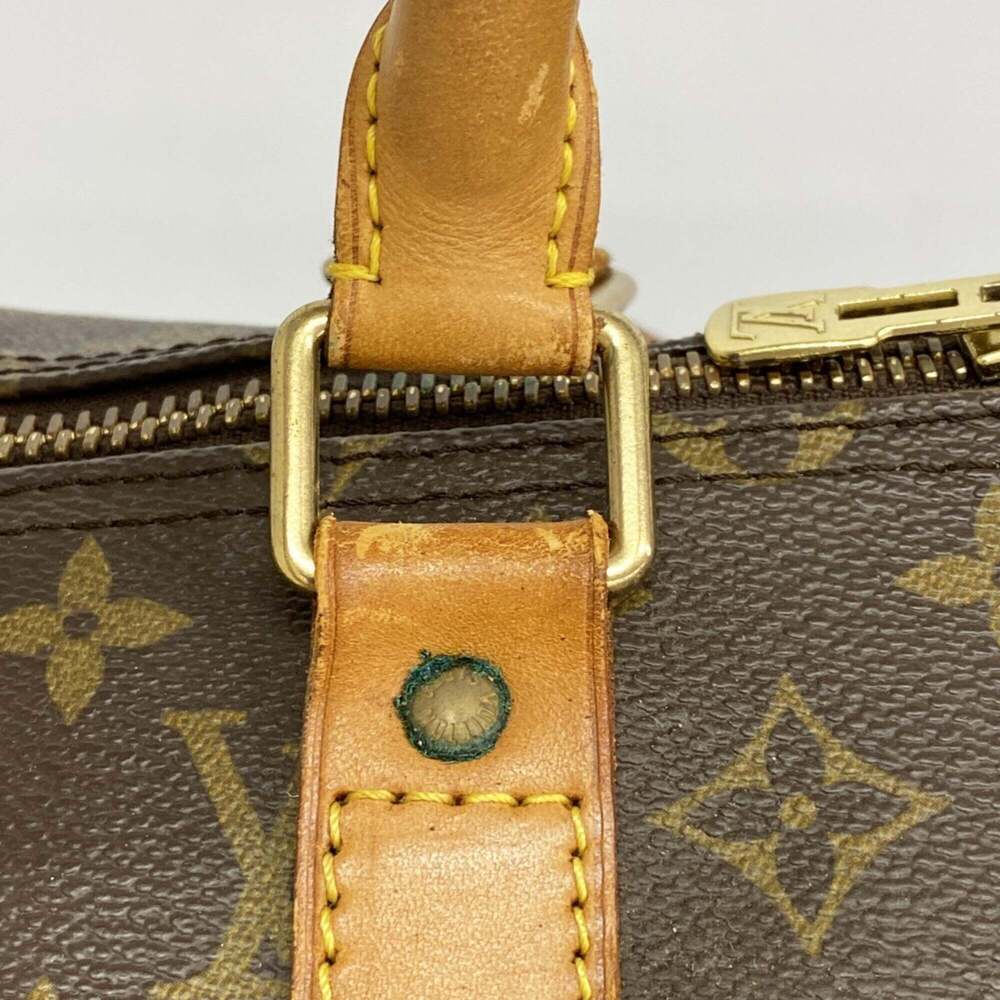 LOUIS VUITTON Authentic Brown Monogram Keepall 55 Boston Bag - Picture 9 of 12